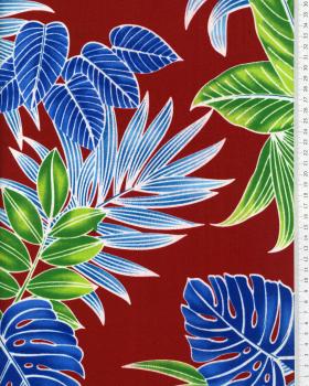 Polynesian fabric MONA MONA Bordeaux - Tissushop